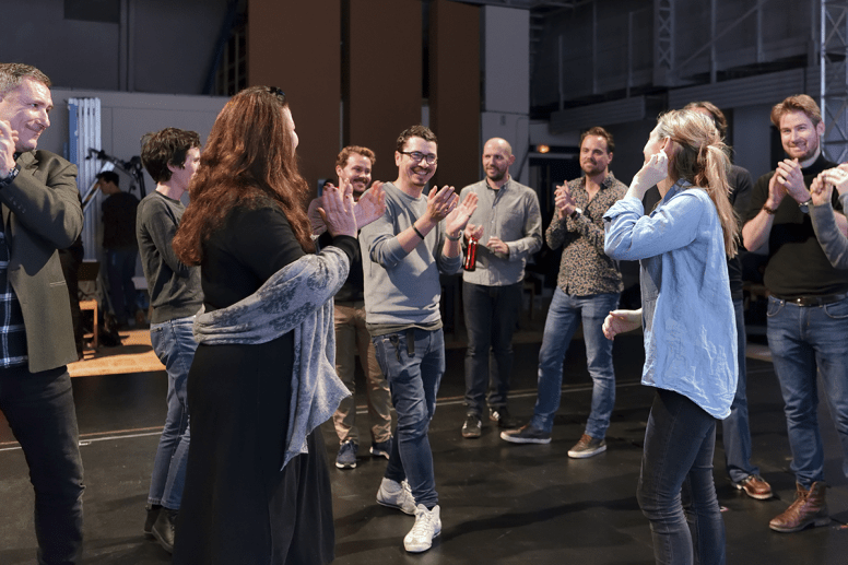Répétition de Hamlet aux ateliers Berthier © Stefan Brion
