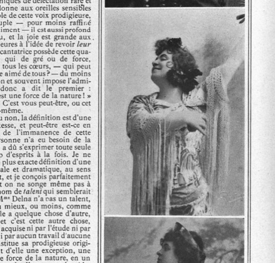	<p>Marie Delna, Carmen, publié dans <em>Musica </em>n°87, décembre 1909 © Bibliothèque des Arts décoratifs</p>
 