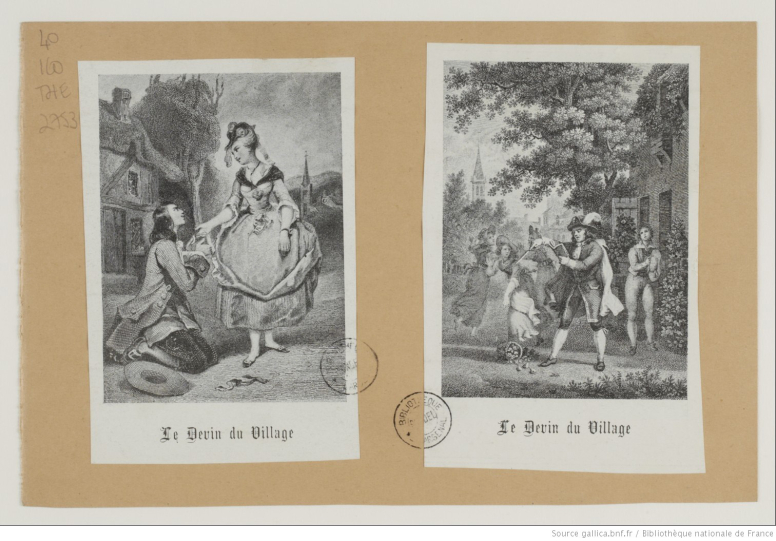 	<p><em>Le devin du village</em>, opéra pastoral de Jean-Jacques Rousseau © Bibliothèque nationale de France</p>
 