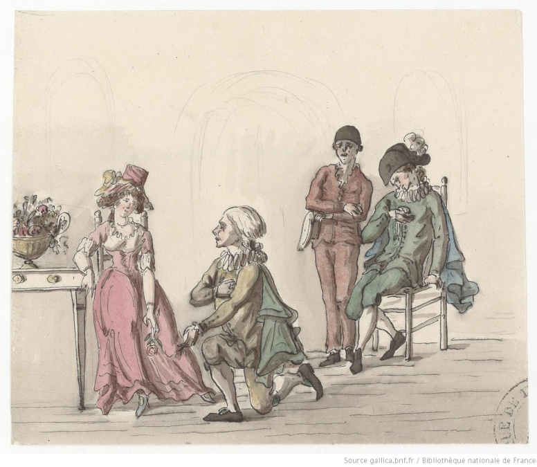	<p>Scène théâtrale, Atelier Ziesenis, 1774-1810</p>
 